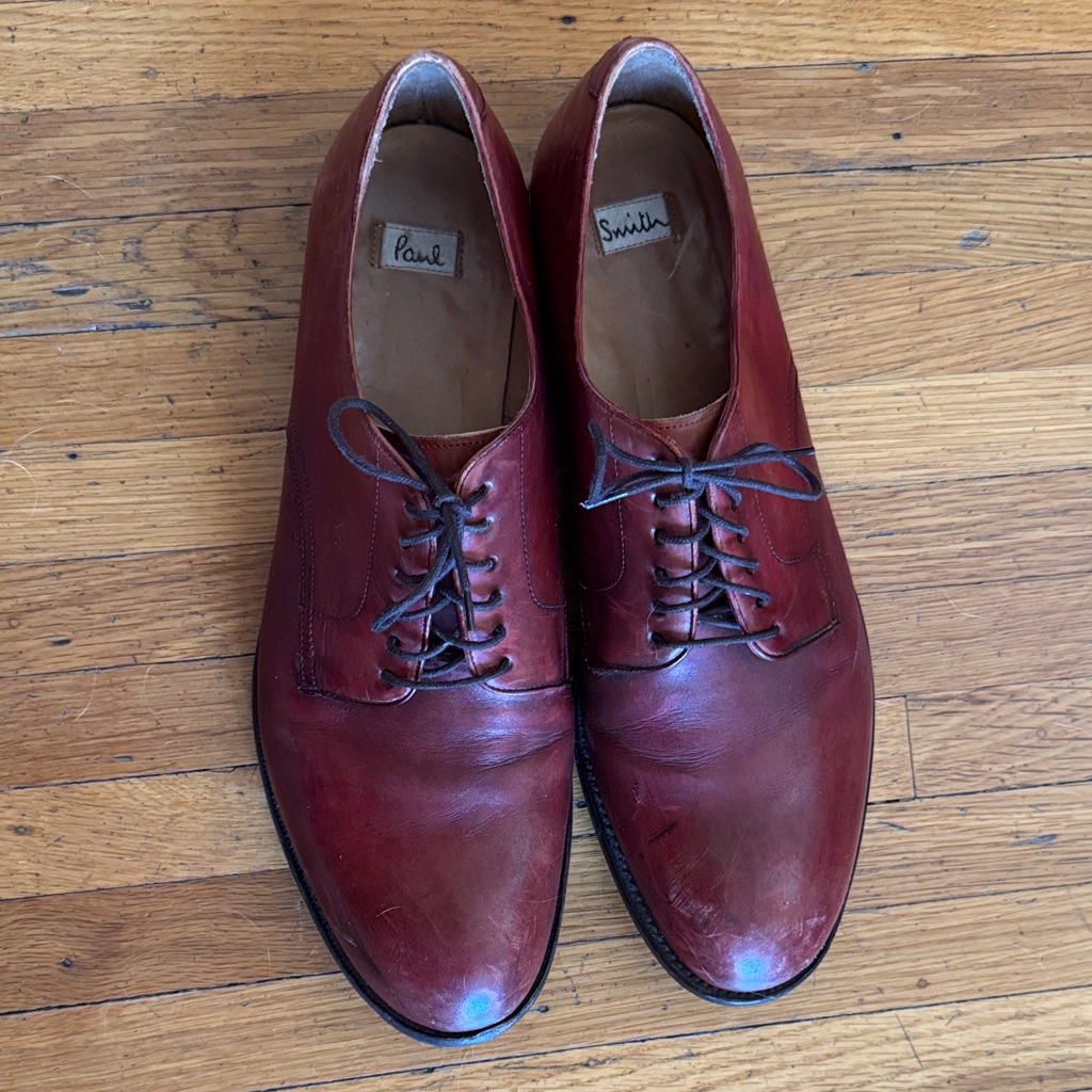 Paul Smith Oxblood Oxfords Lace Up